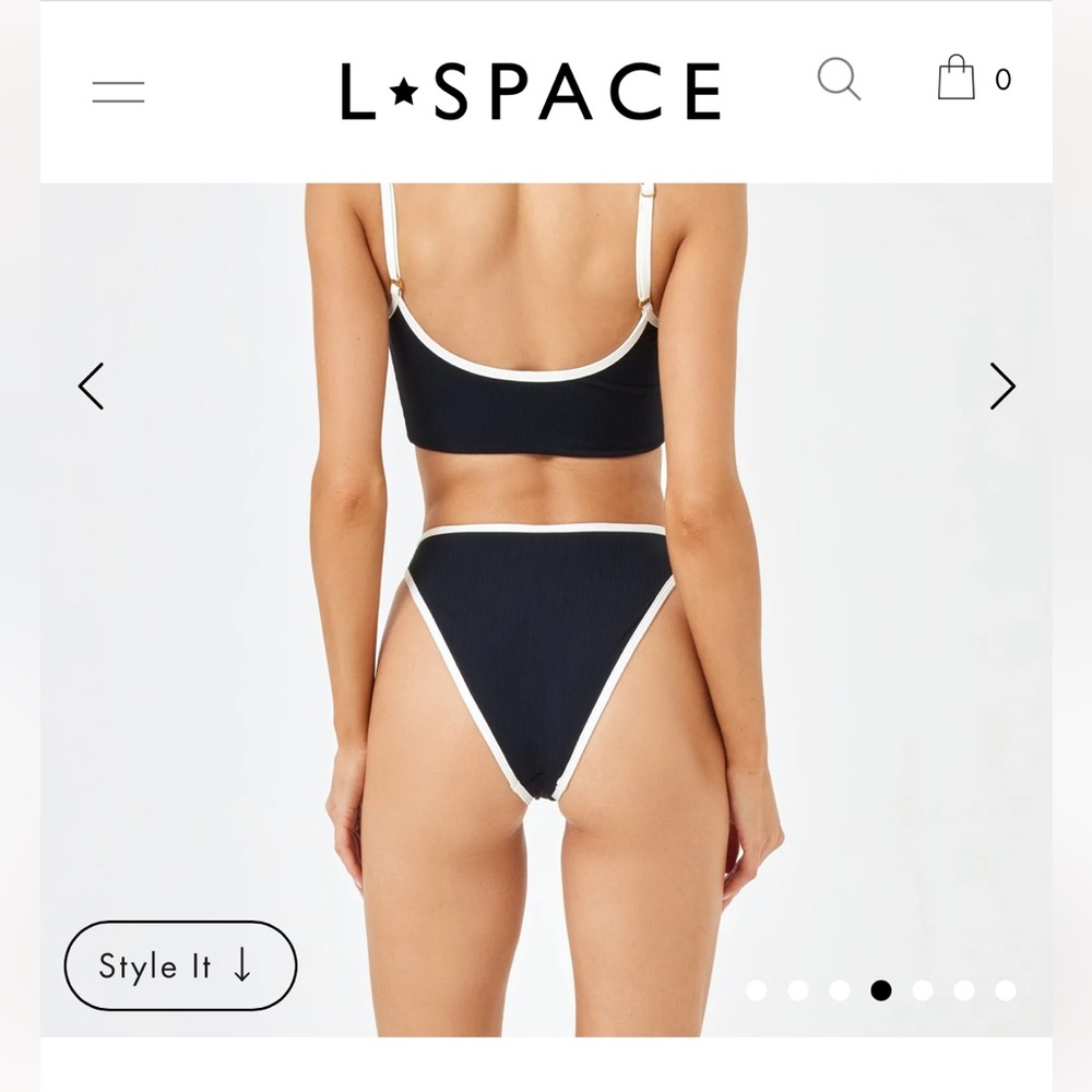 L*SPACE Ribbed Nora bikini bottoms - Size Medium NWOT